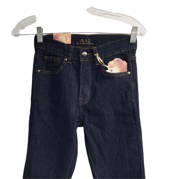 NEW AMERICAN QUALITY DENIM WOMEN'S SIZE 3 HIGH RISE SKINNY BLUE JEANS - Picture 10 of 10